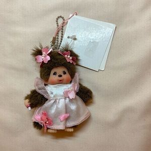 brand new monchhichi keychain
